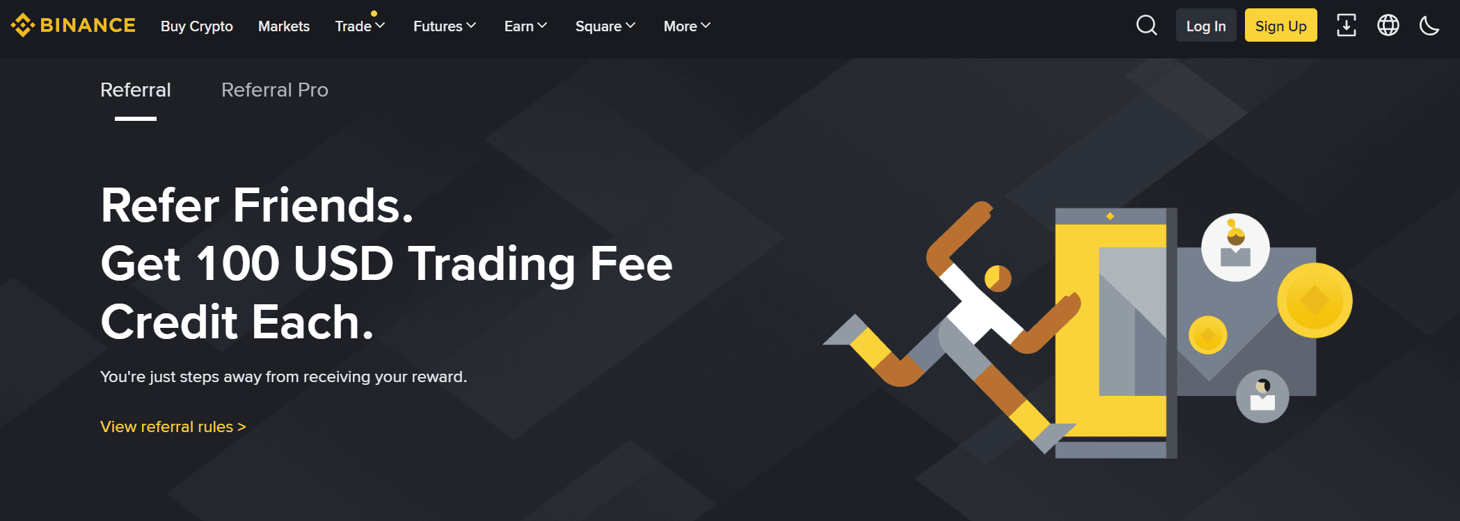 Programa de referidos Binance